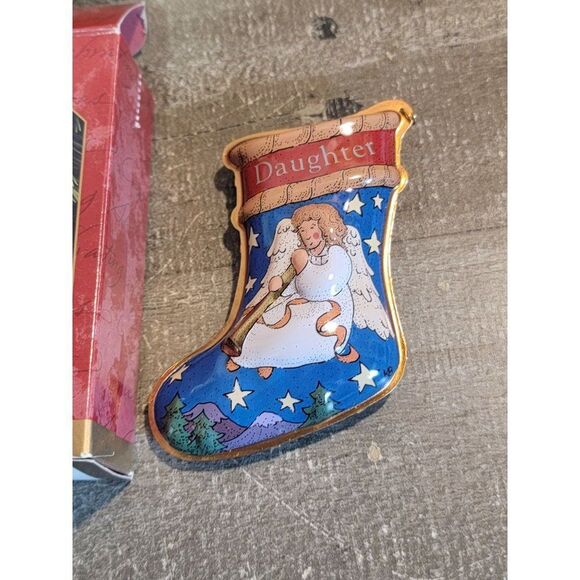 Hallmark 1997 daughter ornament Xmas Decor stocking - Picture 2 of 5